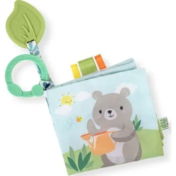 Hračka pro nejmenší INGENUITY Knížka měkká senzorická Nate 0m+