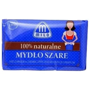 Koupelová kosmetika ŠEDÉ MÝDLO KOSTKA PŘÍRODNÍ HYPOALERGENNÍ MILO PRO CITLIVOU PLEŤ 175g