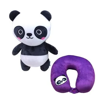 plyšák Cestovní polštář a hračka Swapseazzz -plyšový - Adoramals-zvířátka-Panda Susu