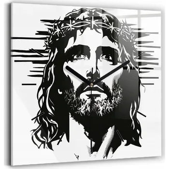 Hodiny Nástěnné hodiny SacroArte černé 30 cm