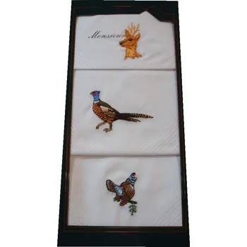 Látkový kapesník Mileta Myslivecké bavlněné kapesníky dárkové