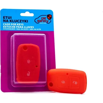 Autoklíč Silikonový obal na klíč Volkswagen - červený