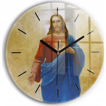 Hodiny Nástěnné hodiny SacroArte žluté 30 cm