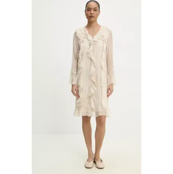 Dámské šaty Šaty Answear.LAB d1058.ios béžová 80X, vel. M