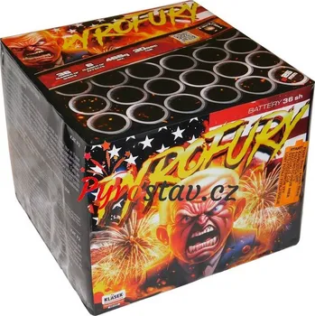 Zábavní pyrotechnika Klásek Trading s.r.o. Kompakt PYRO FURY 36 ran