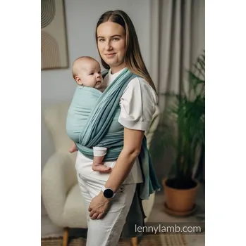 Šátek na nošení dítěte Lenny Lamb - LITTLE HERRINGBONE BABY - MINT - délka 3,7m (vel. 4)