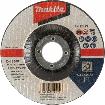 Řezný kotouč Řezný kotouč na kov Makita D-18568 115 x 22,2 mm