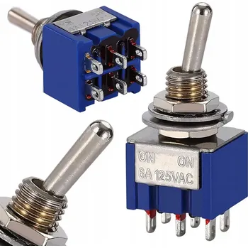 vypínač ROSFIX PŘEPÍNAČ PÁČKOVÝ MTS-202 ON-ON 3A 250V 6A 125V