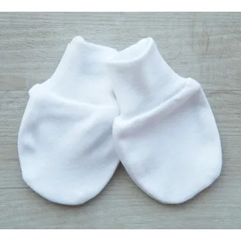 Rukavice AMÁLKA Kojenecké, bavlněné rukavičky, bílé Velikost: 68-80