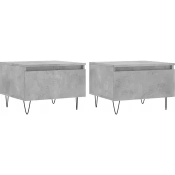 Konferenční stolek Konferenční stolky imitace dřeva 50x46x35 cm šedá betonu