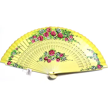 Karnevalový doplněk Vějíř - oboustranný, žlutý