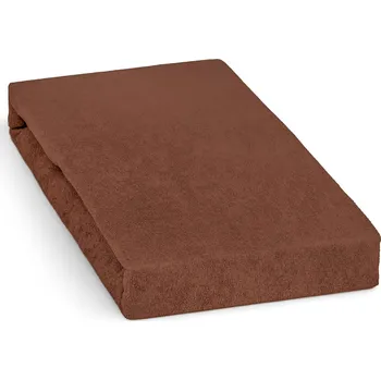Prostěradlo Froté prostěradlo na vysokou matraci (až 30cm), 180x200cm, na dvoulůžko, světle hnědé
