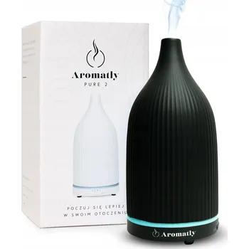 Aroma difuzér Zvlhčovač vzduchu Aromatly difuzér pro esenciální oleje, černý