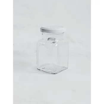 Dóza na potraviny Kořenka skleněná JOVI 150 ml s bílým víčkem Twist OFF TO 53