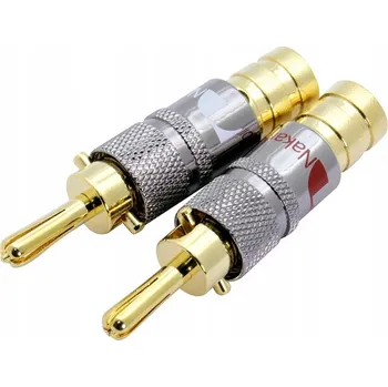 Příslušenství pro čtečku elektronické knihy BANÁNOVÁ ZÁSUVKA REPRODUKTOROVÁ VELKÁ NAKAMICHI 9mm 2ks