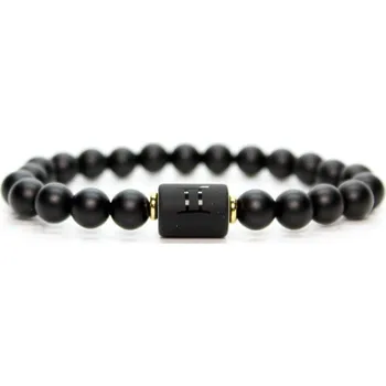 Přívěsek Korálkový náramek lávový kámen - znamení blíženci