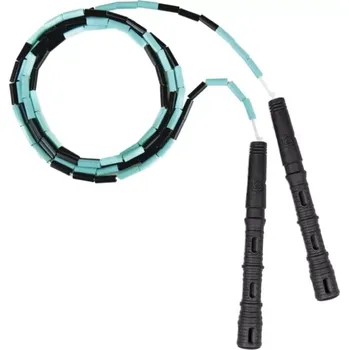Švihadlo Švihej sportovní švihadlo Katana rope korálkové - korálky černá/mint rukojeť černá