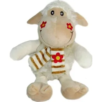 plyšák Owieczka brązowa z szalikiem 20cm