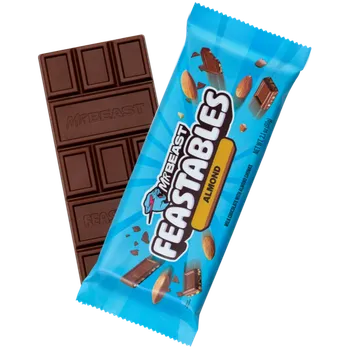 Čokoláda Mr.Beast Feastables Almond mléčná čokoláda s kousky mandlí 60 g
