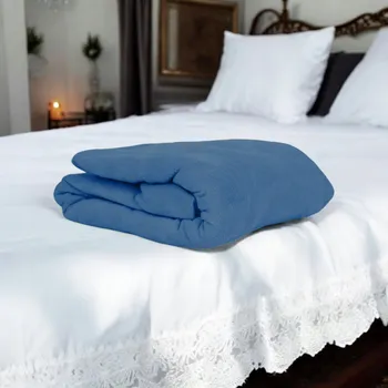 Prostěradlo PROSTĚRADLO JERSEY S GUMOU 90x210 TMAVĚ MODRÉ