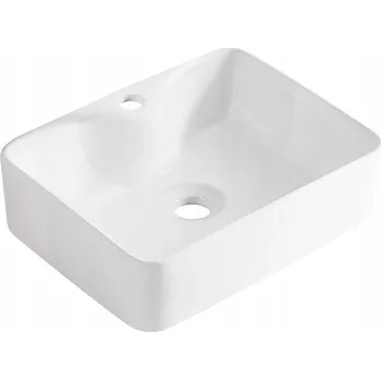 Umyvadlo Umyvadlo na desku obdélníkové AquaUno KAIA 38 cm bílé