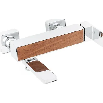 Vodovodní baterie Vanová baterie 150 mm SIKO Elements sklopné rameno dekor dřevo SIKOBSEL222DD