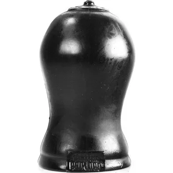 Anální kolík Domestic Partner B-51, černý anální kolík 14 x 6–8,3 cm