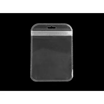 Uzavíratelný sáček se závěsem 10,5x15 cm, barva transparent