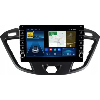 GPS navigace RÁDIO NAVIGACE GPS FORD TRANSIT CUSTOM 2012-2018 ANDROID CARPLAY 4/64 GB