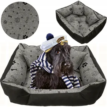 Pelíšek pro psa PELÍŠEK PRO PSÍ POHOVKA 130X105 CM VODĚODOLNÉ POTAH POLŠTÁŘE