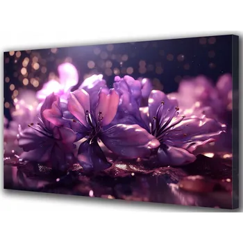 Obraz Obraz na plátně canvas Fialové Květy 30x20 cm