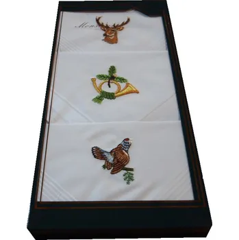 Látkový kapesník Myslivecké látkové kapesníky 3ks