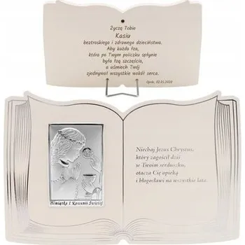 Obraz Stříbrný Bílý Obrázek Dívka Svaté Přijímání Gravírování