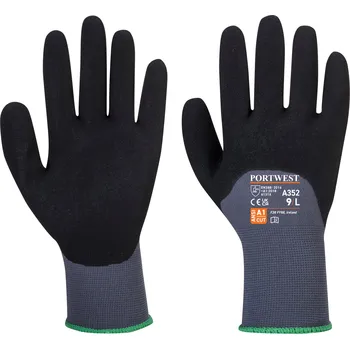 Pracovní rukavice PORTWEST Rukavice DermiFlex Ultra A352 POR-A352G8RS S Šedá/černá