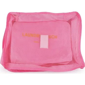 Příslušenství k zavazadlu Sada cestovních organizérů do kufru - 6 růžová sv.