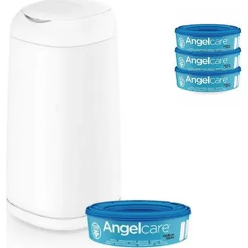 Koš na pleny ANGELCARE Koš na pleny Dress Up + 1 kazeta + náhradní kazety 3 ks