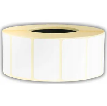 Samolepící etiketa TERMO ETIKETY 32x20 mm S PERFORACÍ, průměr dutinky 40 mm, 2000 ks