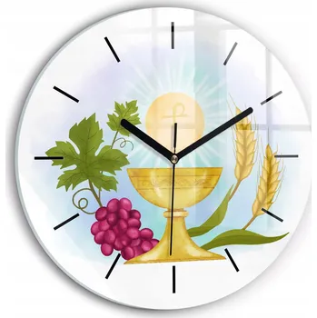 Hodiny Nástěnné hodiny SacroArte bílé 30 cm