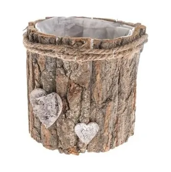 Obal na květináč Dřevěný obal na květináč s PVC, 0/24