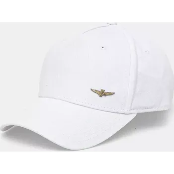 Kšiltovka Bavlněná baseballová čepice Aeronautica Militare bílá barva, HA1122CT2848 00A, vel. ONE SIZE