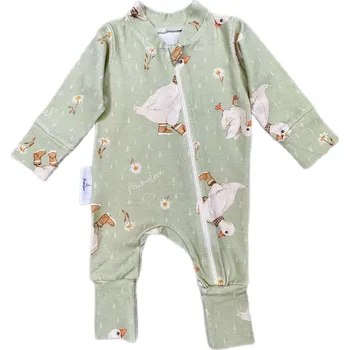 Kojenecký overall Mimilove Kojenecký bavlněný overal 9-18 měsíců Husičky