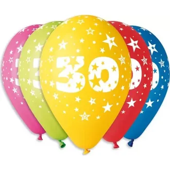 Balónek Latexový balonek číslo 30 - 30 cm