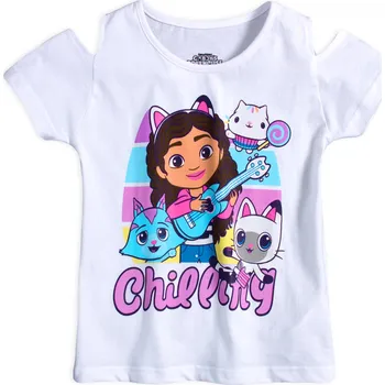 Dívčí tričko GABBYS DOLLHOUSE CHILLING bílé Velikost: 104