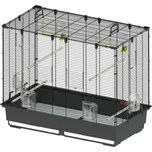 Ferplast klec pro andulky Piano 6 hnědá / černá: D87cmxŠ46,5cmxV70cm