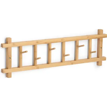 Věšák Zeller Bambusový věšák do předsíně CEDRO, 68 × 22 × 2,5 cm