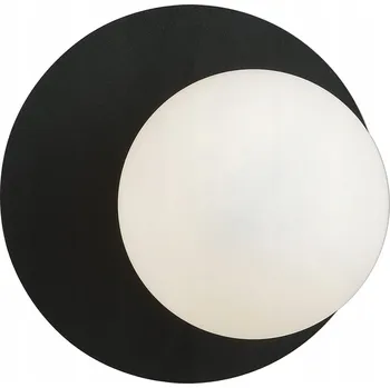 Nástěnné svítidlo EMIBIG OSLO 1187/K1 ČERNÉ NÁSTĚNNÉ SVÍTIDLO S KULATÝM STÍNIDLEM