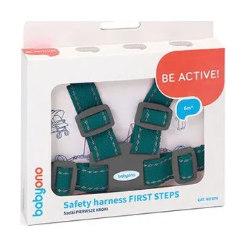 Kšíry pro dítě BABYONO Popruhy bezpečnostní pro dítě - green 6m+