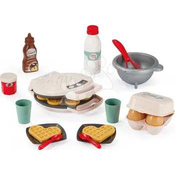 Dětská kuchyňka Vaflovač do kuchyňky s přísadami 100% Chef Écoiffier s vaflemi 19 doplňků od 18 měsíců
