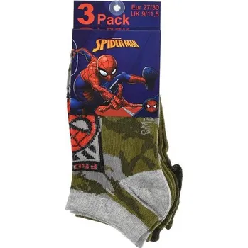 SADA 3 KS PONOŽKY SPIDERMAN - velikost 23-26 (cs, Forkids)