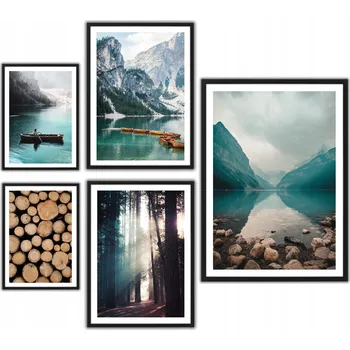 Obraz Plakát Plakáty bez rámu 5 ks bez rámu 100 x 90 cm